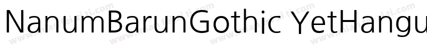 NanumBarunGothic YetHangul字体转换